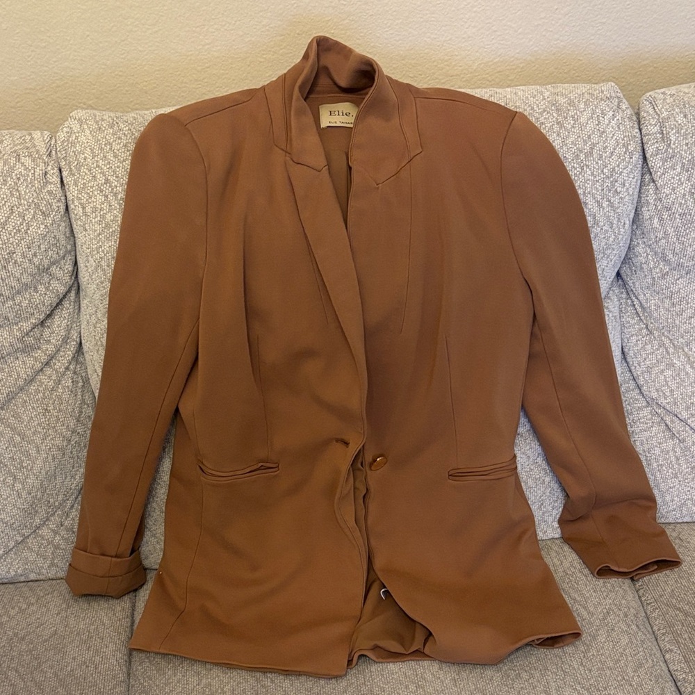 Elie Tahari Tan Women's Suit Jacket